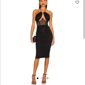 Revolve NBD Natti Midi Dress in Black; BRAND NEW WITH TAGS*